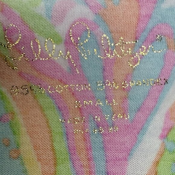 Lilly Pulitzer Michele V-Neck Top – Scuba to Cuba Print, Size Small, EUC - Picture 6 of 9